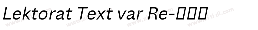 Lektorat Text var Re字体转换